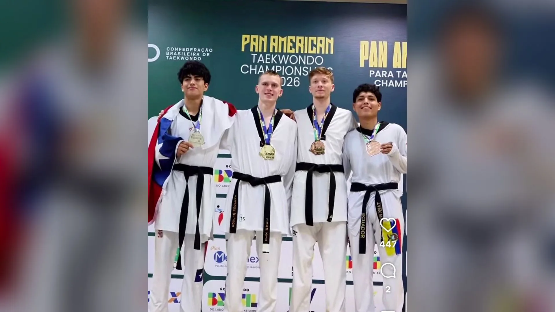Taekwondo de Hortolândia representa o Brasil em competição oficial e conquista medalha de bronze