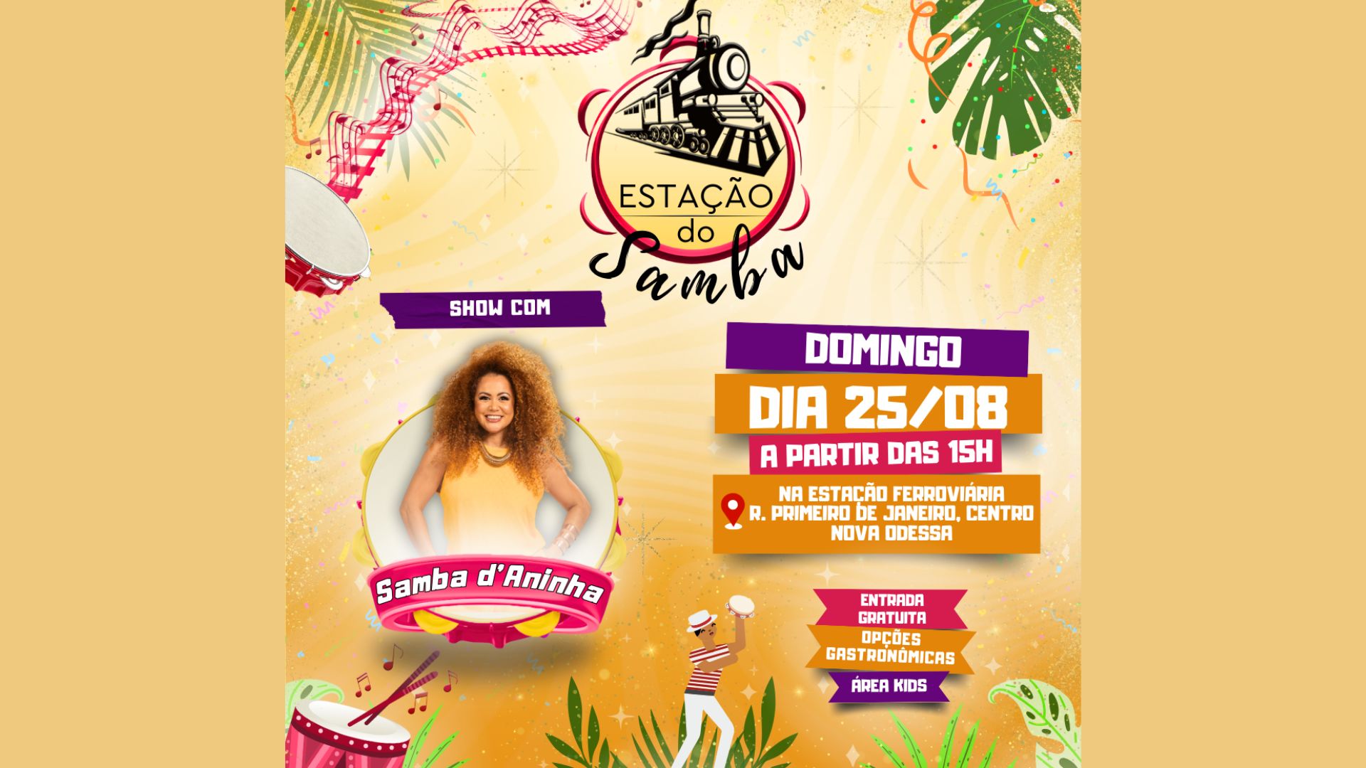 Nova Odessa Celebra o Samba: 2ª Edição do 'Estação do Samba' Promete Agitar a Cidade