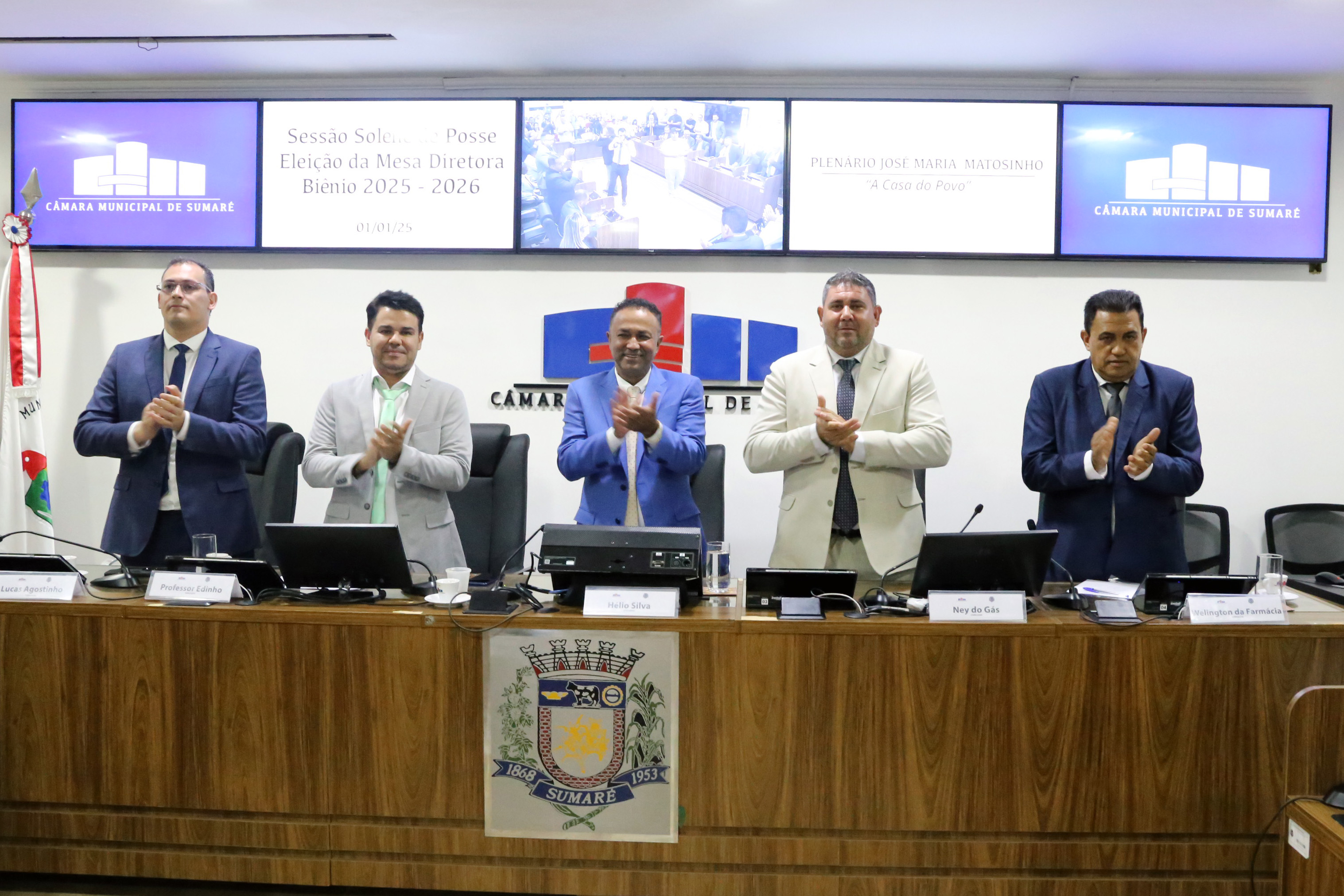 Hélio Silva é reeleito presidente da Câmara Municipal de Sumaré com nova diretoria