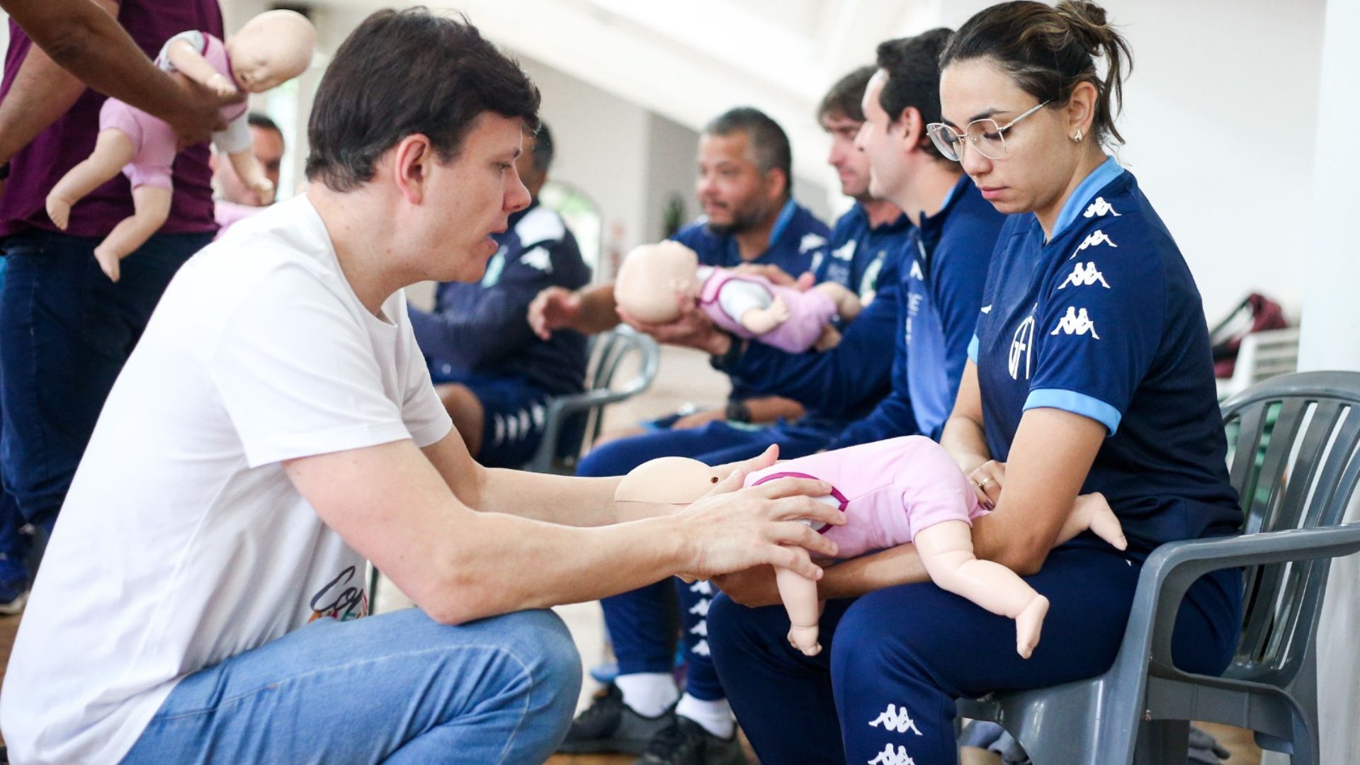 Guarani realiza treinamento de Suporte Básico de Vida para comissão técnica da base em Campinas