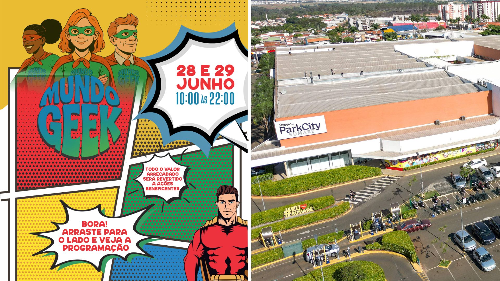 Mundo Geek reúne fãs da cultura pop neste fim de semana no Shopping ParkCity Sumaré