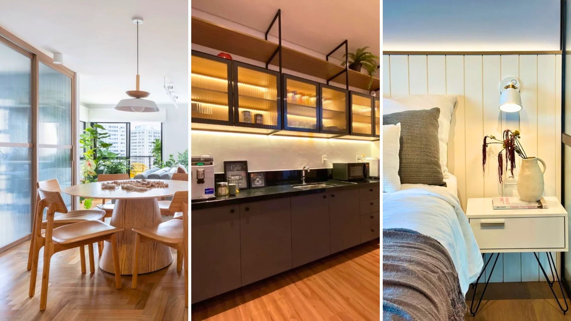 Vidro canelado: tendência de decoração para 2025 com estilo e funcionalidade