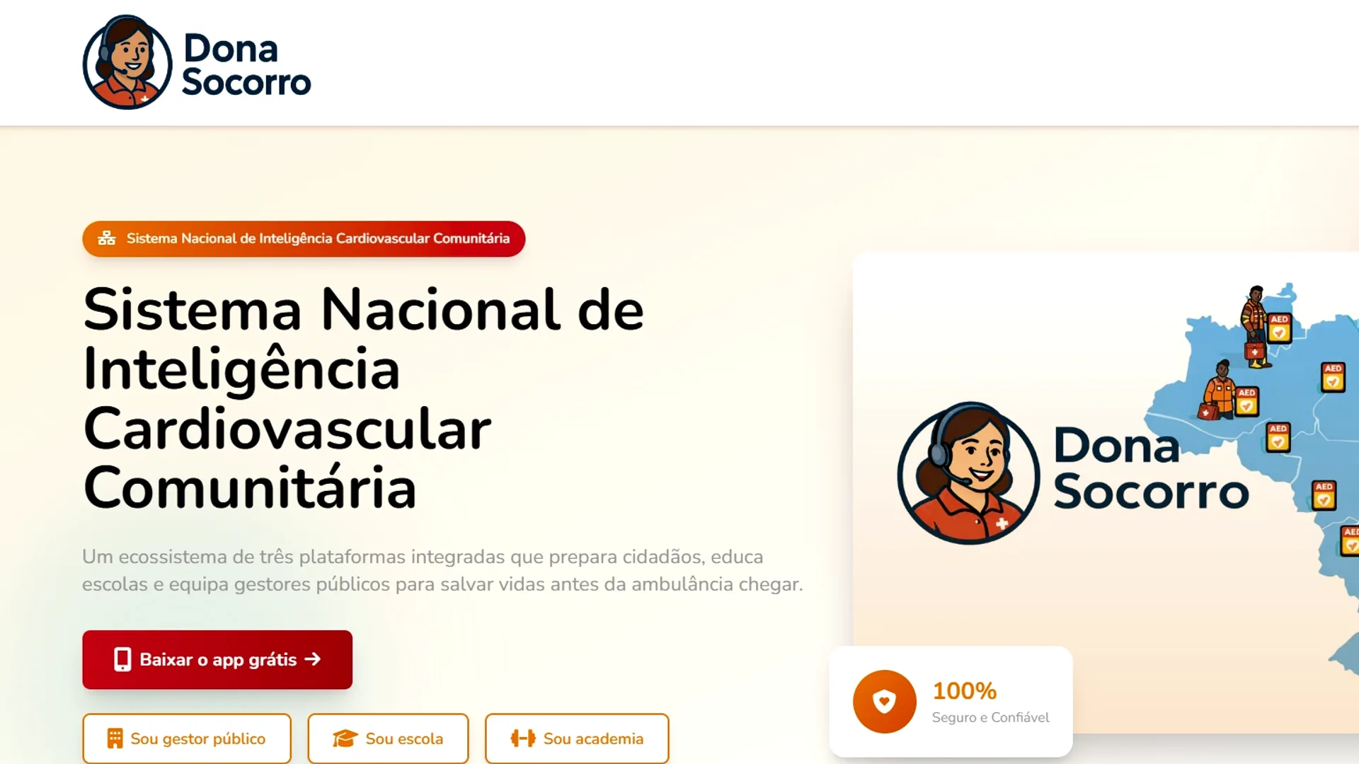 App gratuito reúne primeiros socorros, mapa de desfibriladores e chega a Campinas