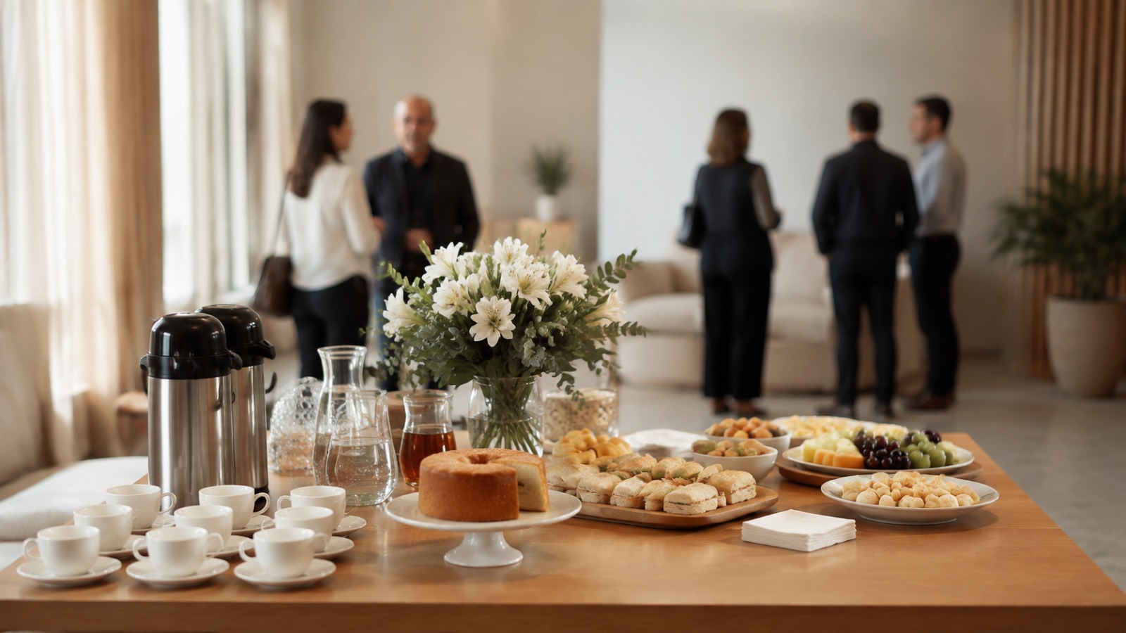 Humanização do luto: entenda como o serviço de buffet discreto acolhe famílias em despedidas