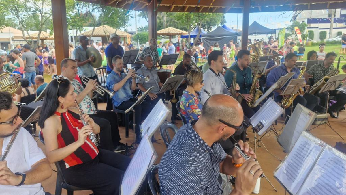 Apresentação da Banda Sinfônica Municipal no Parque das Crianças em Nova Odessa