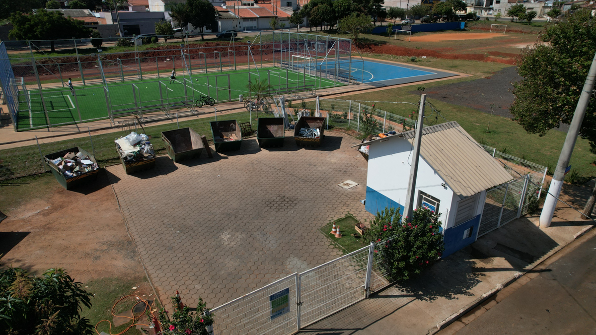 Ponto de Entrega Voluntária de entulho e recicláveis em Hortolândia