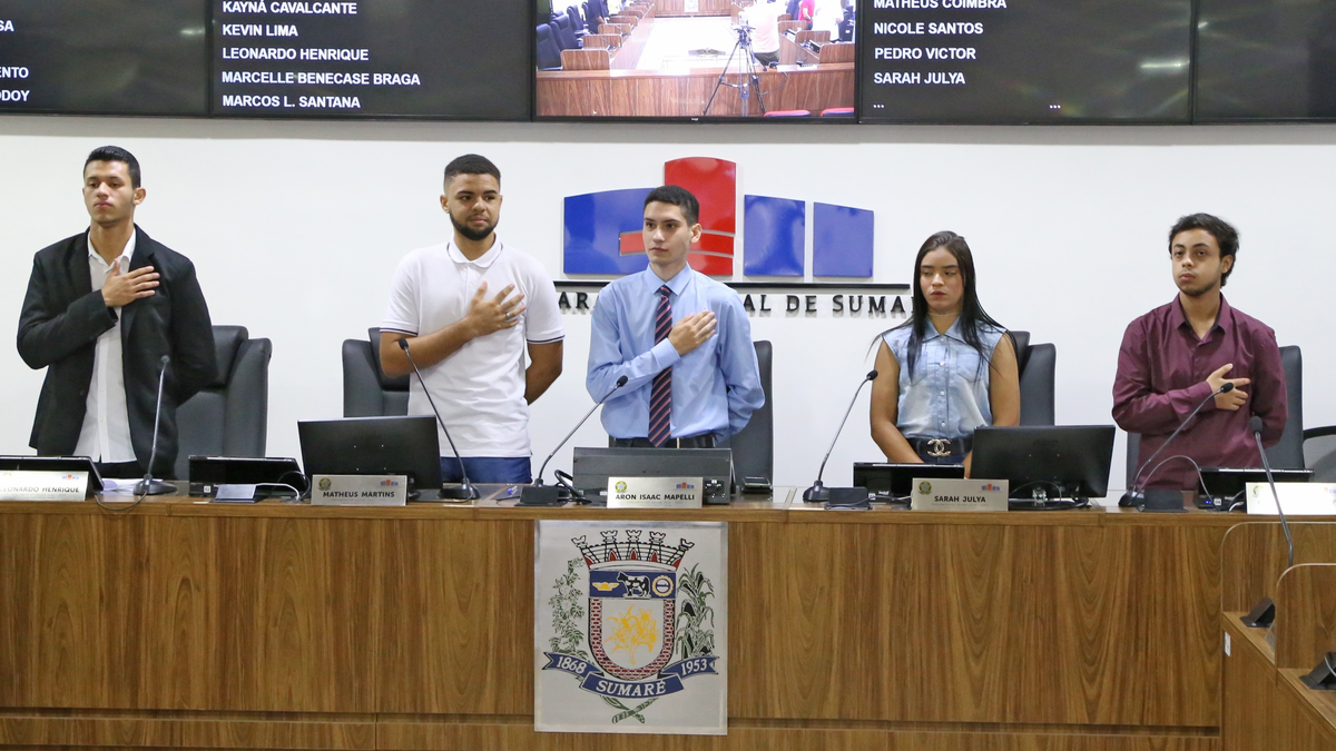 Parlamento Jovem de Sumaré abre inscrições até 14 de agosto para estudantes do ensino médio