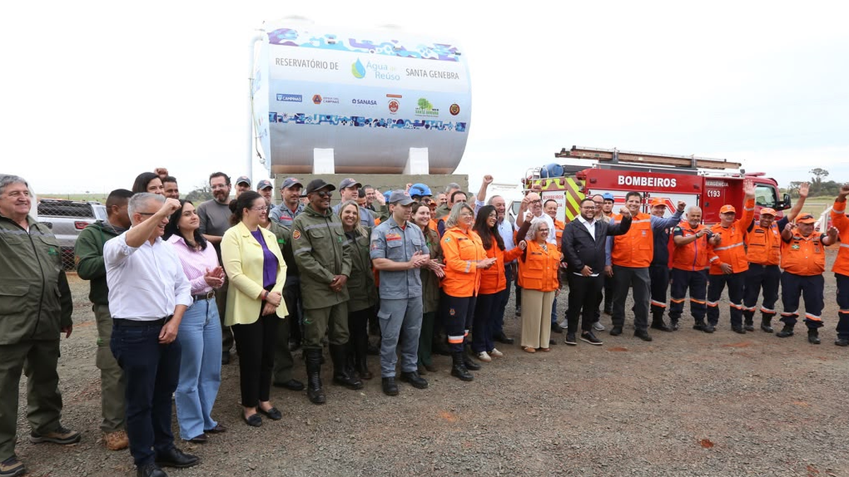 Paulínia e Campinas inauguram reservatório de 20 mil litros na Mata de Santa Genebra