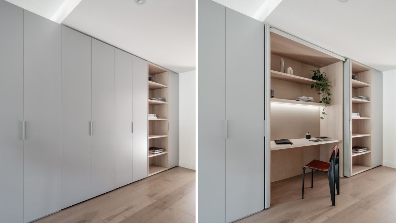Cloffice: o escritório que cabe dentro do armário