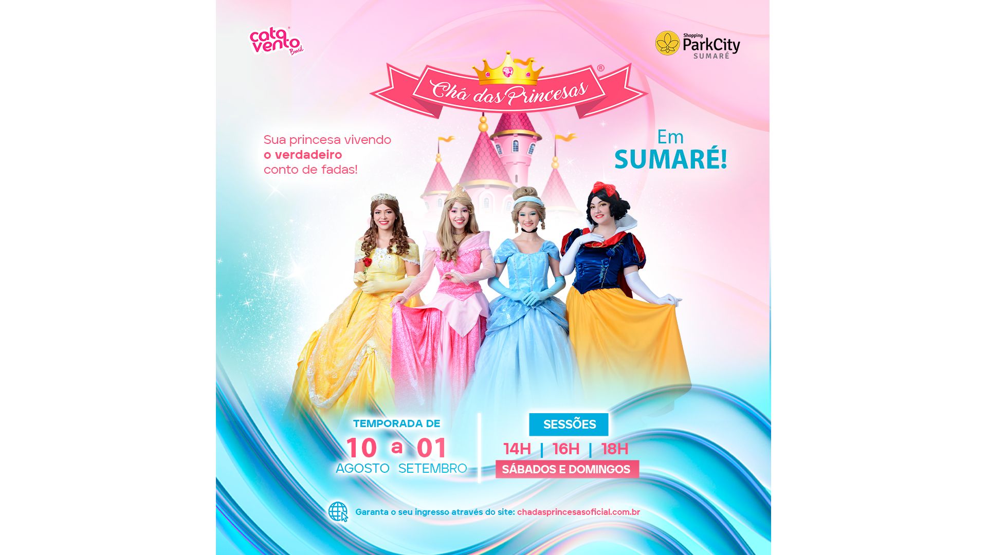 Chá das Princesas é a nova atração do Shopping ParkCity Sumaré