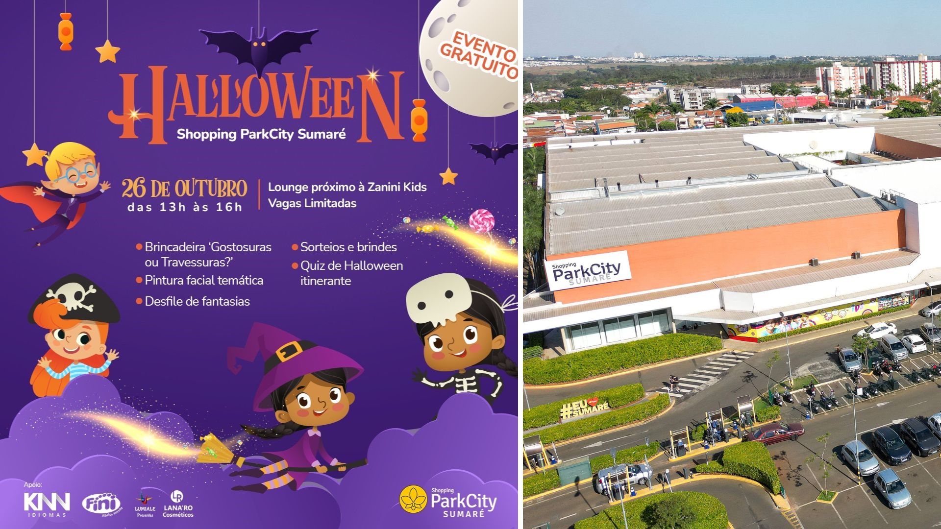 Halloween Divertido no Shopping ParkCity Sumaré: Programação Gratuita para Crianças