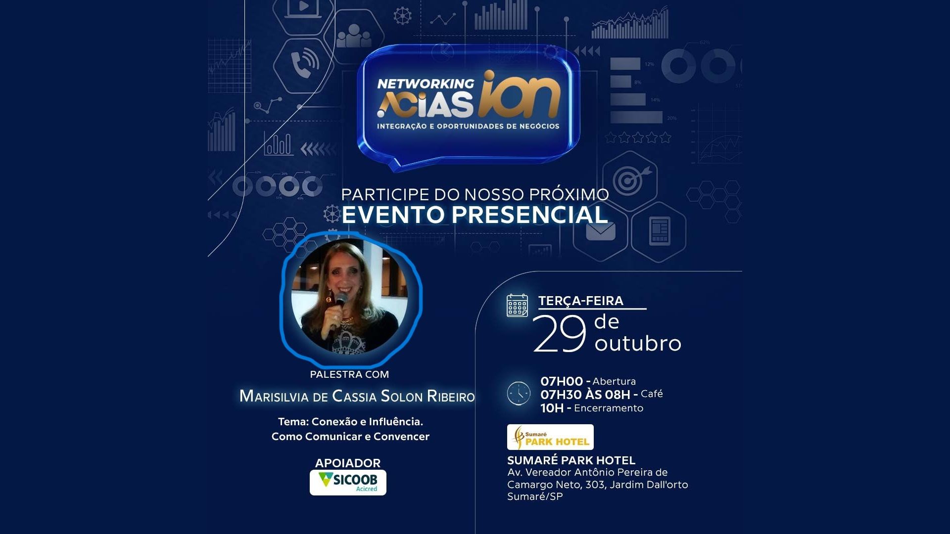 Palestra 'Conexão e Influência' no Encontro Presencial da ACIAS em 29 de Outubro