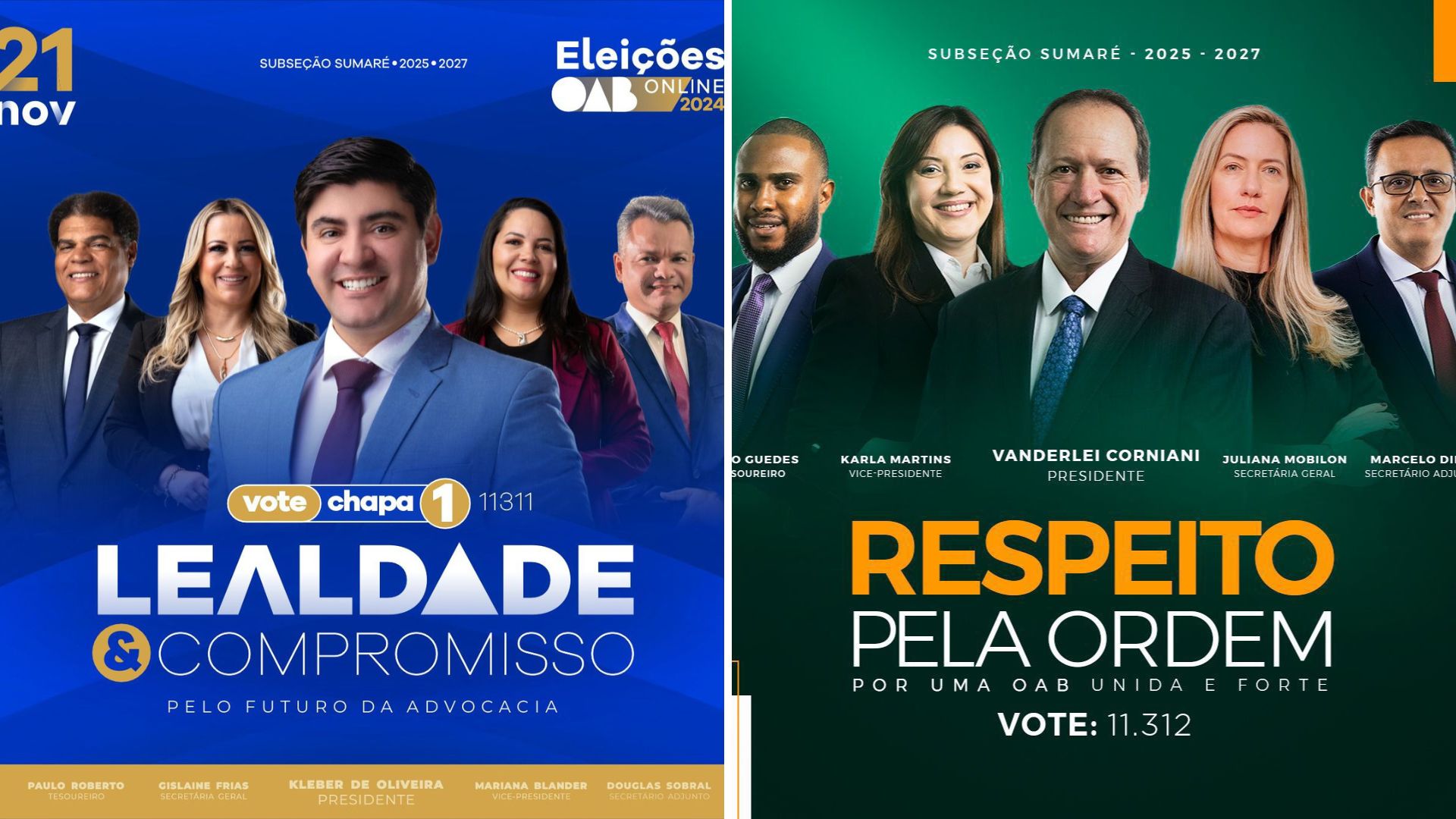 Eleições da OAB de Sumaré: Conheça as Chapas Candidatas