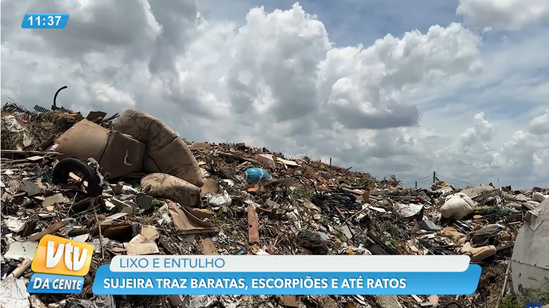 Acúmulo de Lixo em Sumaré Ganha Destaque na Televisão e Preocupa a População