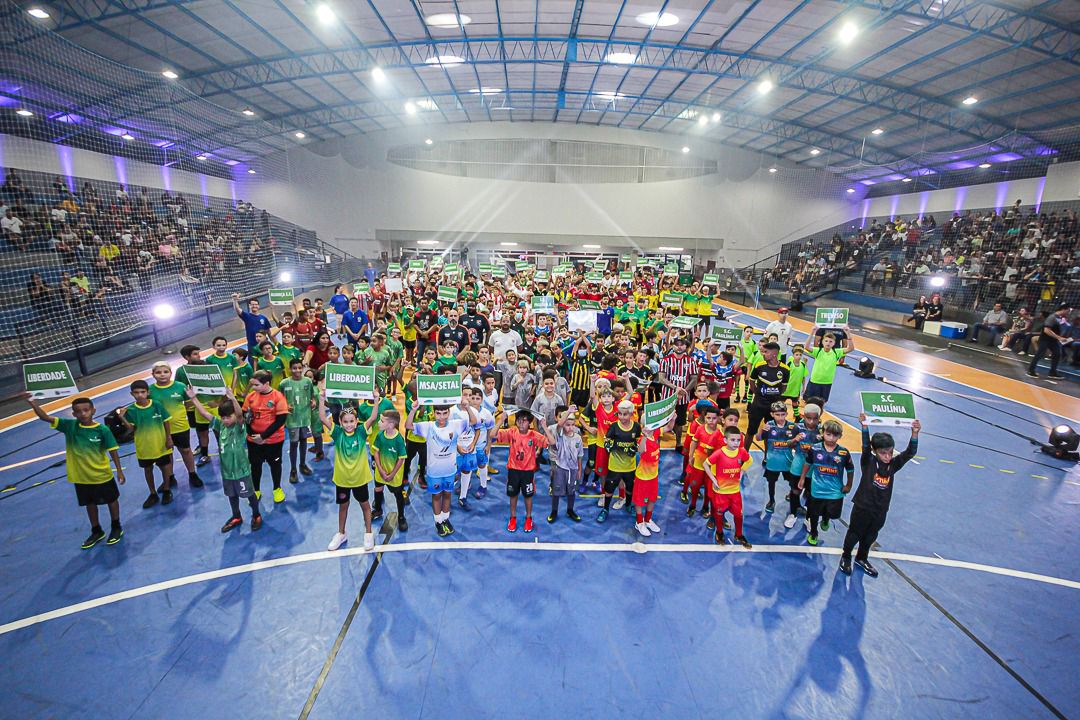 Abertura do Campeonato Municipal de Futsal 2025 em Paulínia