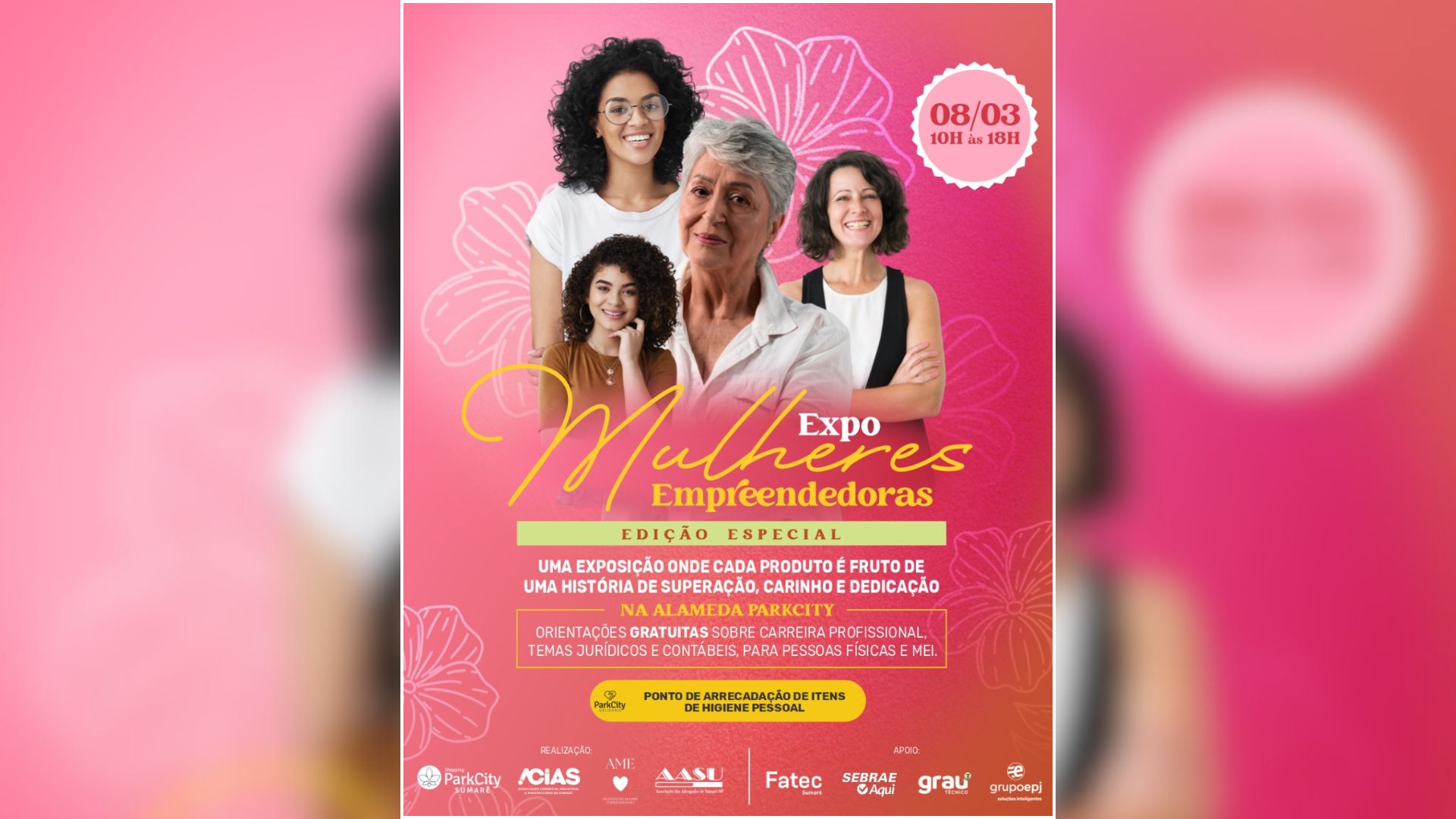 Shopping ParkCity Sumaré promove Expo Mulheres Empreendedoras em celebração ao Dia Internacional da Mulher