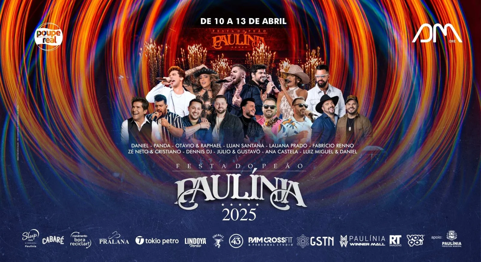 Festa do Peão de Paulínia 2025 começa nesta quinta (10) com Daniel e ingresso social