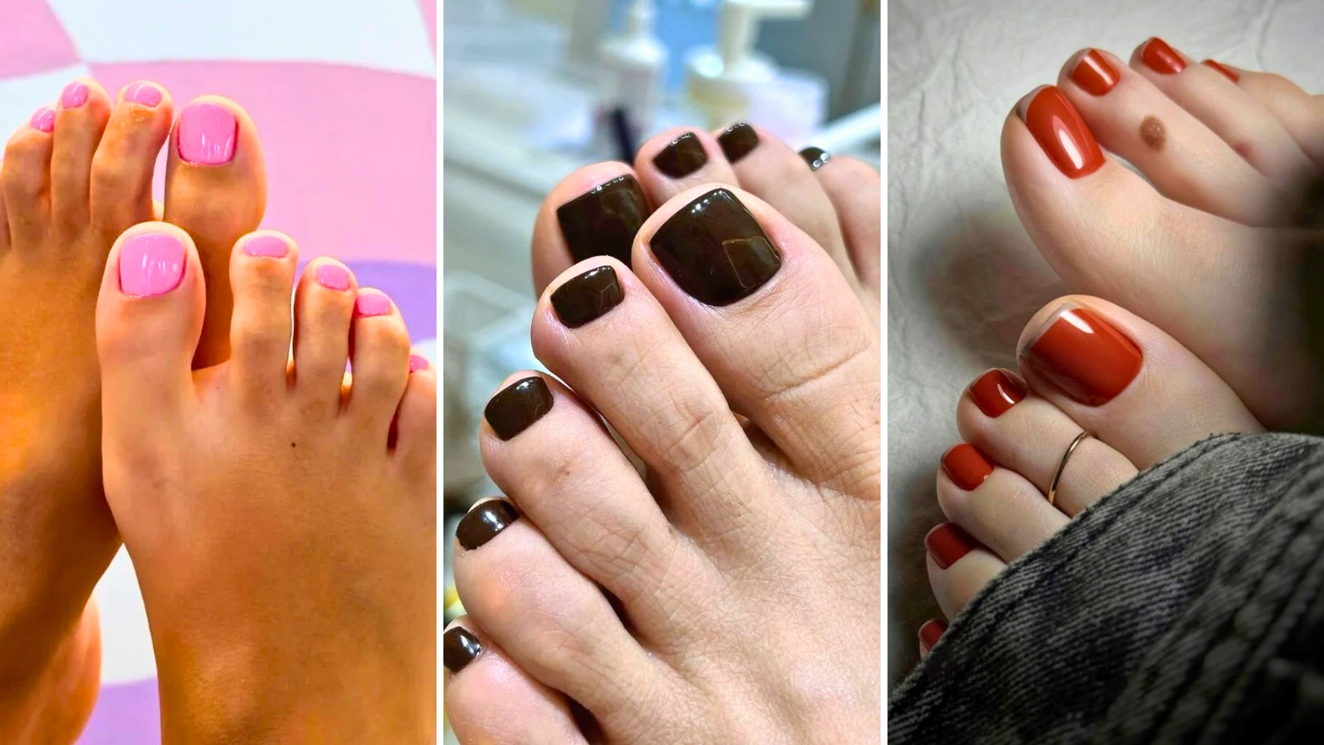5 Cores de Esmalte para Unhas dos Pés Chiques neste Inverno