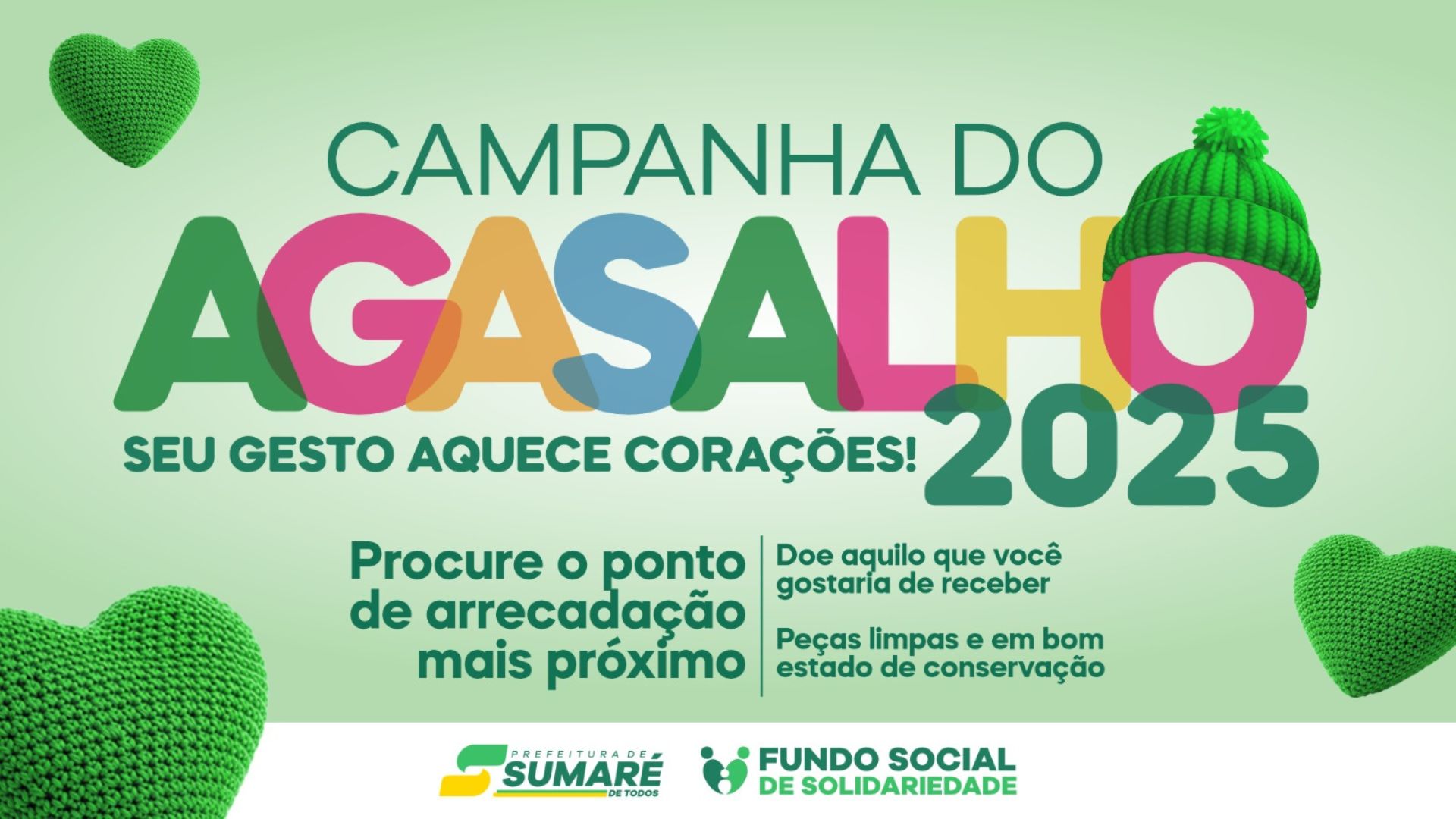Prefeitura de Sumaré lança Campanha do Agasalho 2025