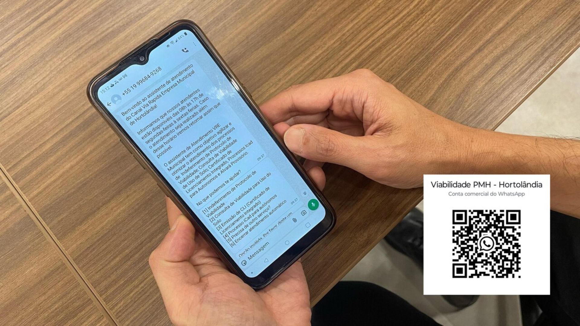 Hortolândia lança chatbot com IA para agilizar atendimento público via WhatsApp