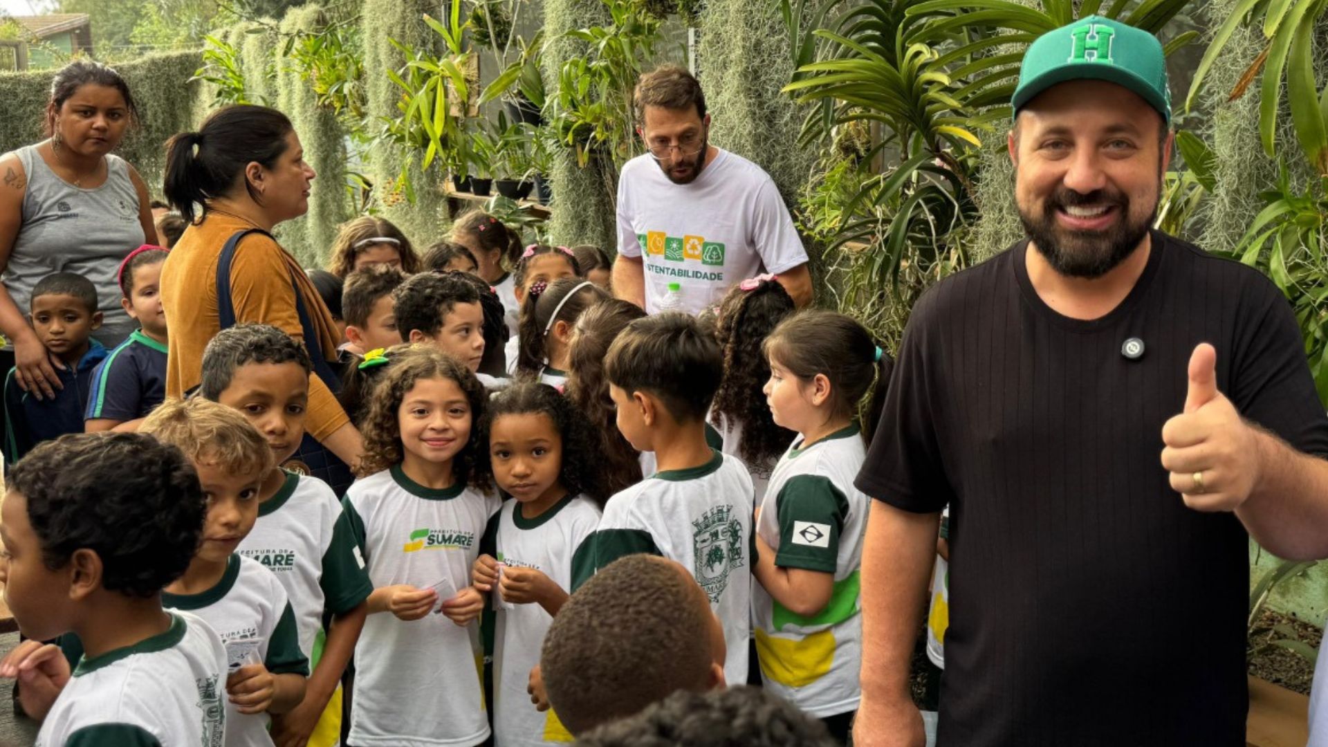 Prefeitura de Sumaré abre Mês do Meio Ambiente com teatro lúdico no Orquidário Municipal
