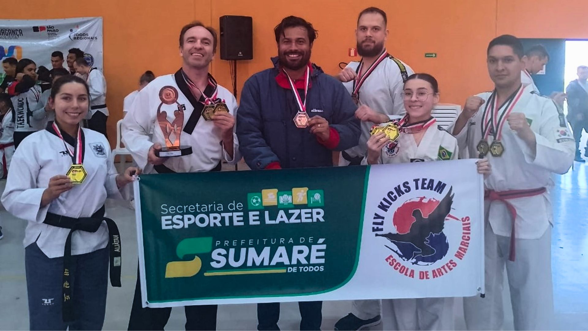 Sumaré conquista medalhas no Taekwondo dos Jogos Regionais e garante vaga nos Jogos Abertos