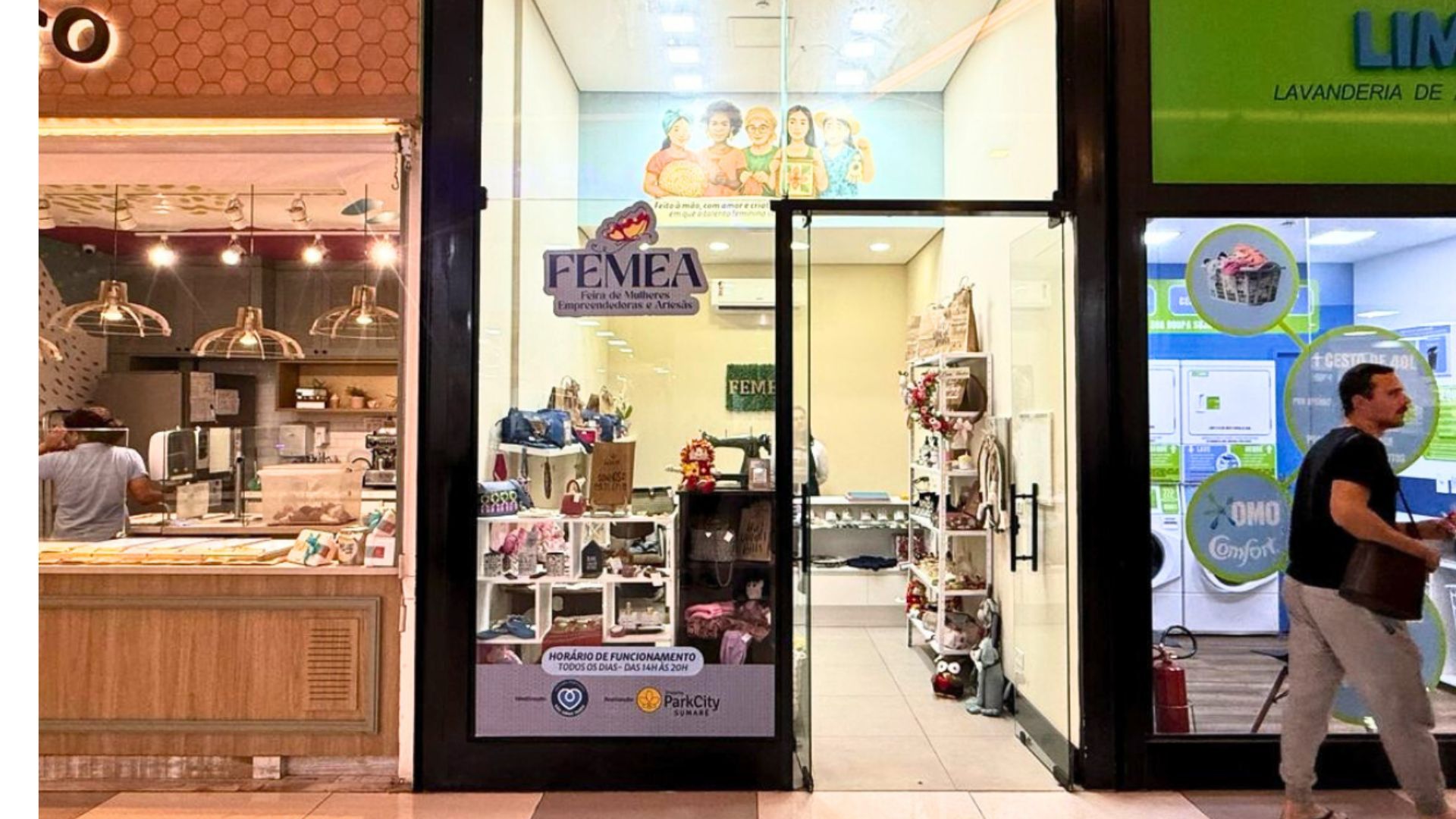 Loja colaborativa FEMEA no Shopping ParkCity Sumaré fortalece empreendedorismo feminino