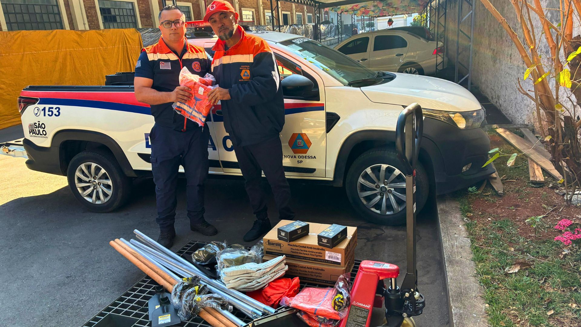 Defesa Civil de Nova Odessa reforça Operação Estiagem 2025 com novos equipamentos contra incêndios