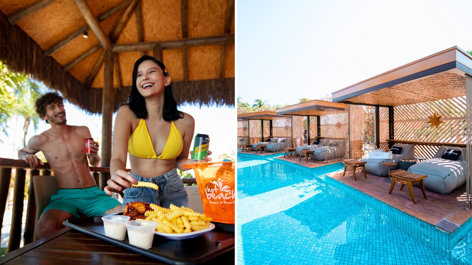 Bangalô ou Cabana? Descubra o Refúgio VIP no Hot Beach Olímpia