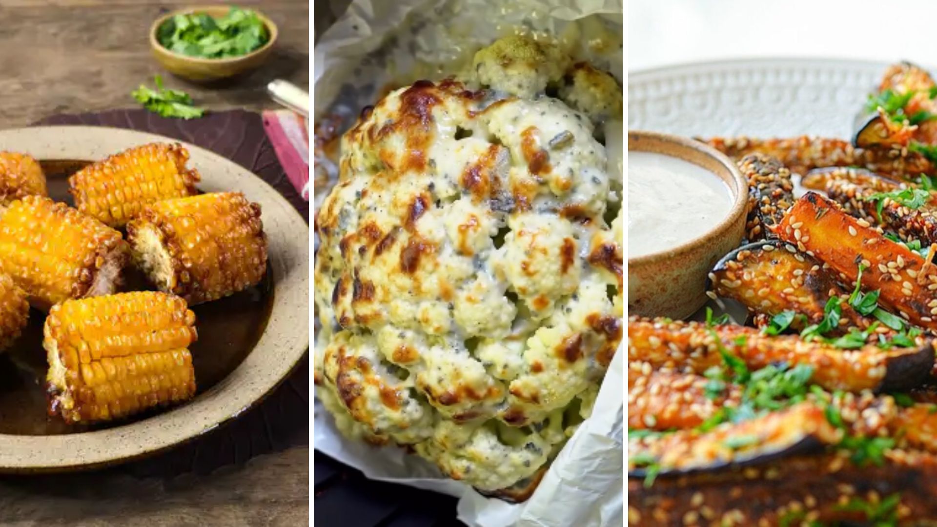 Três receitas inesperadas para preparar na airfryer: couve-flor gratinada, palitos de berinjela e milho