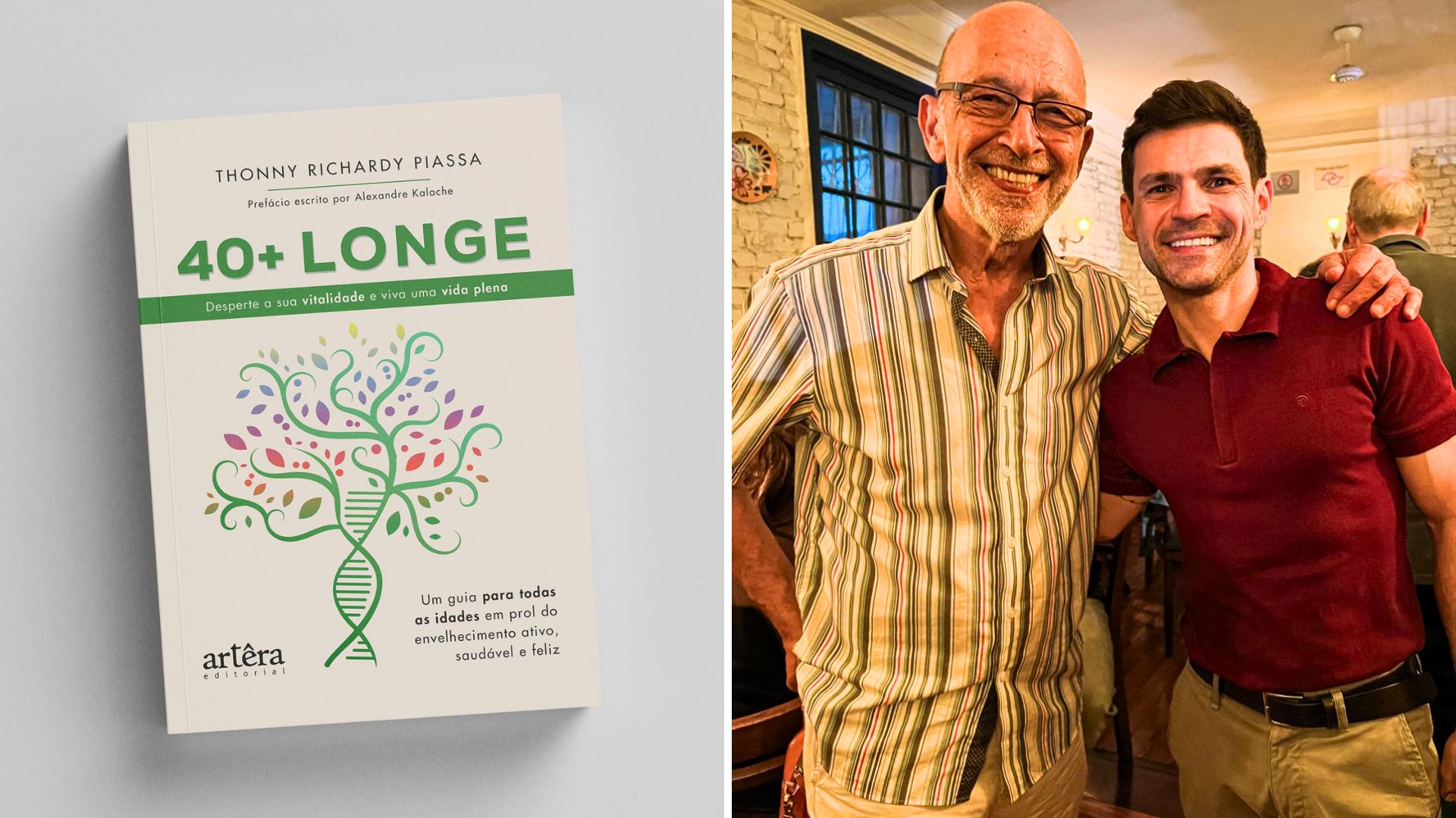 Livro '40+ Longe', de Thonny Piassa com prefácio de Alexandre Kalache, será lançado em Sumaré