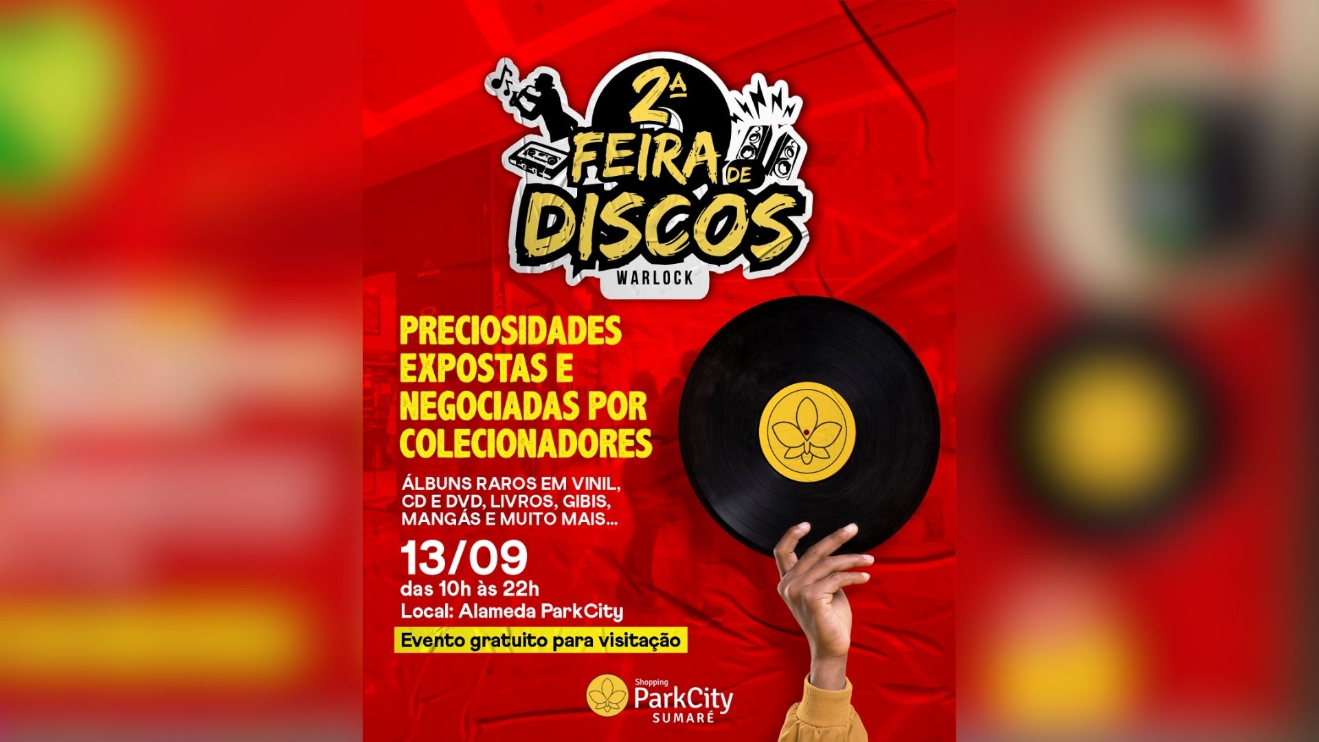 Shopping ParkCity Sumaré realiza 2ª Feira de Discos