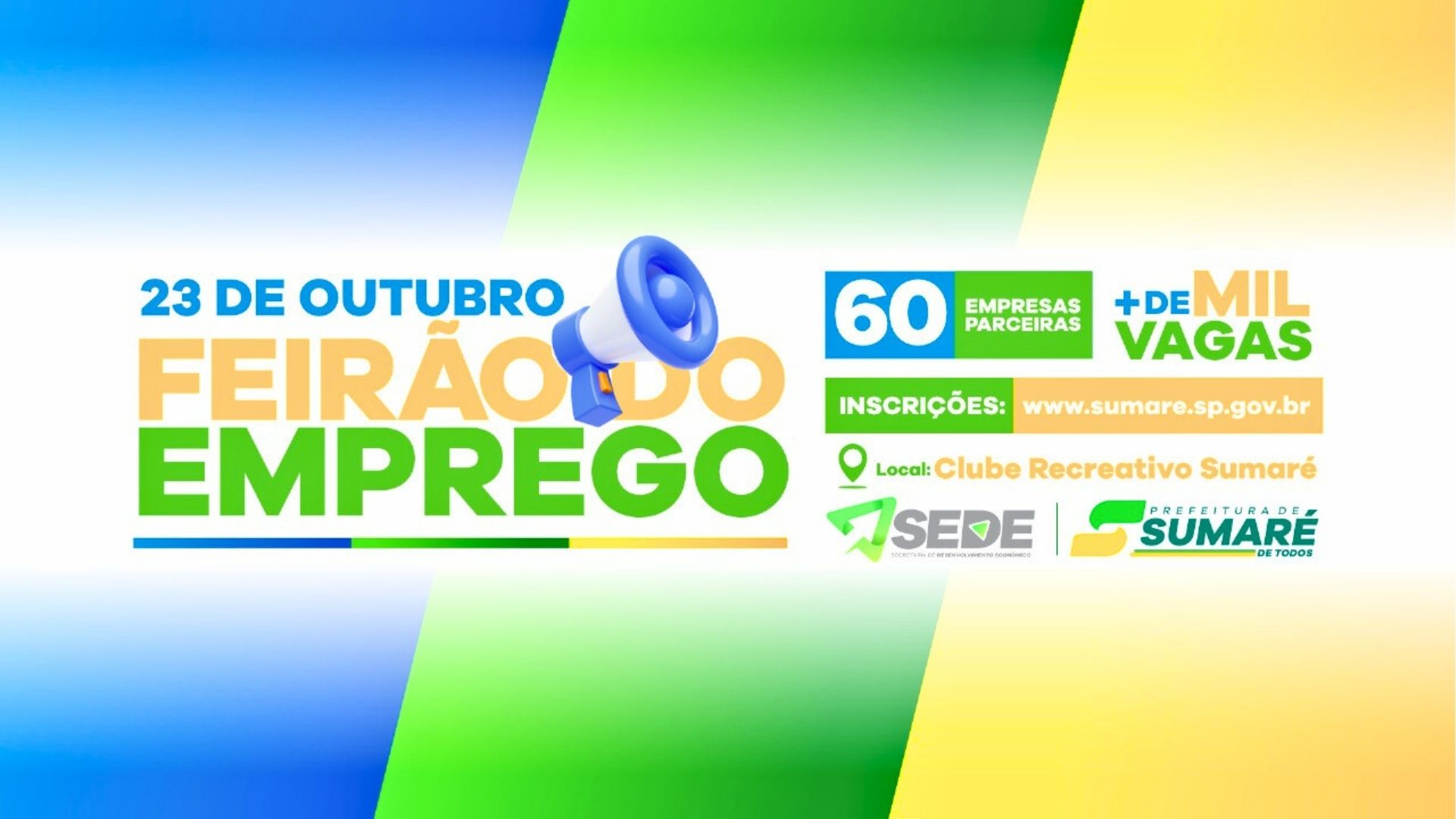 Sumaré realizará Feirão do Emprego no Clube Recreativo