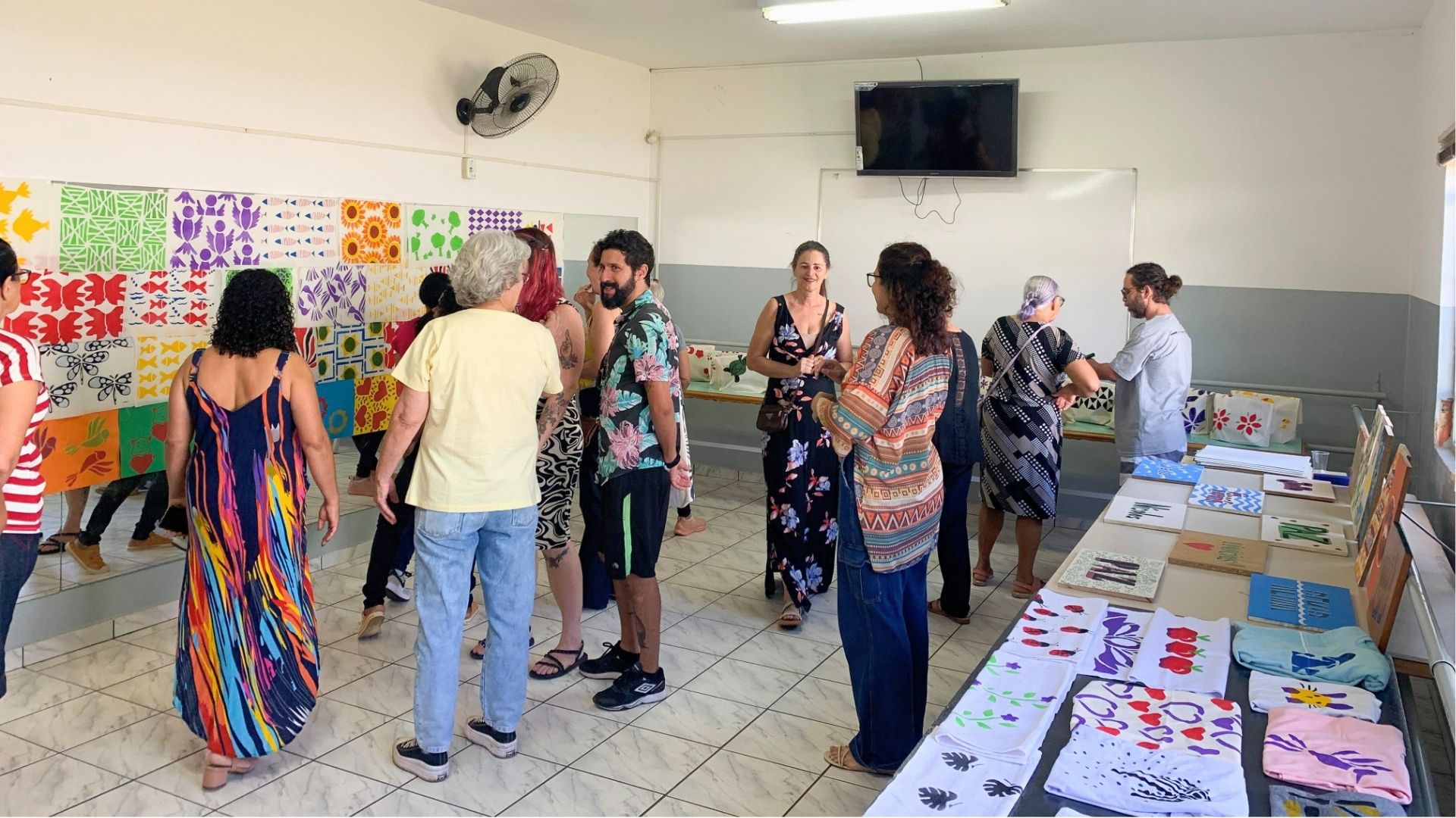 Oficina de estamparia capacita 16 mulheres em Nova Odessa