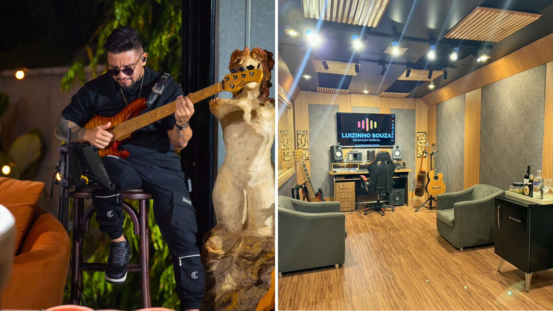 Luizinho Souza inaugura estúdio em Campinas