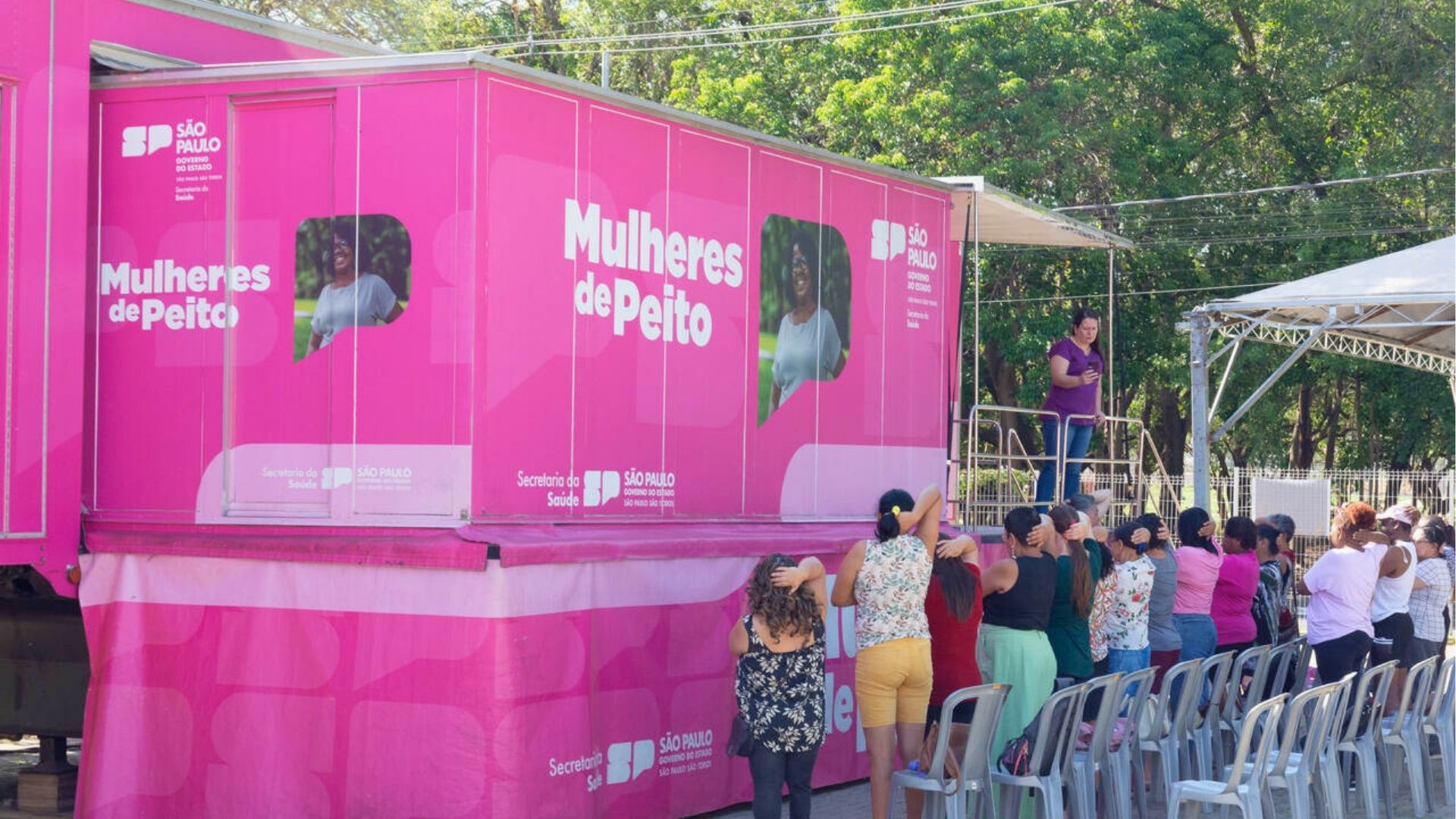 Carreta de mamografia iniciou exames em Hortolândia