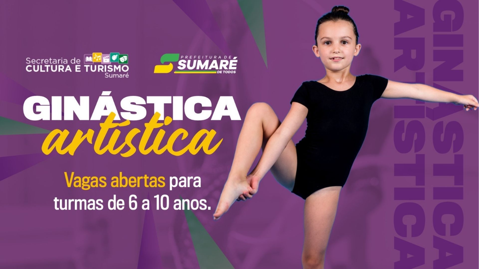 Prefeitura de Sumaré abre inscrições para Ginástica Artística