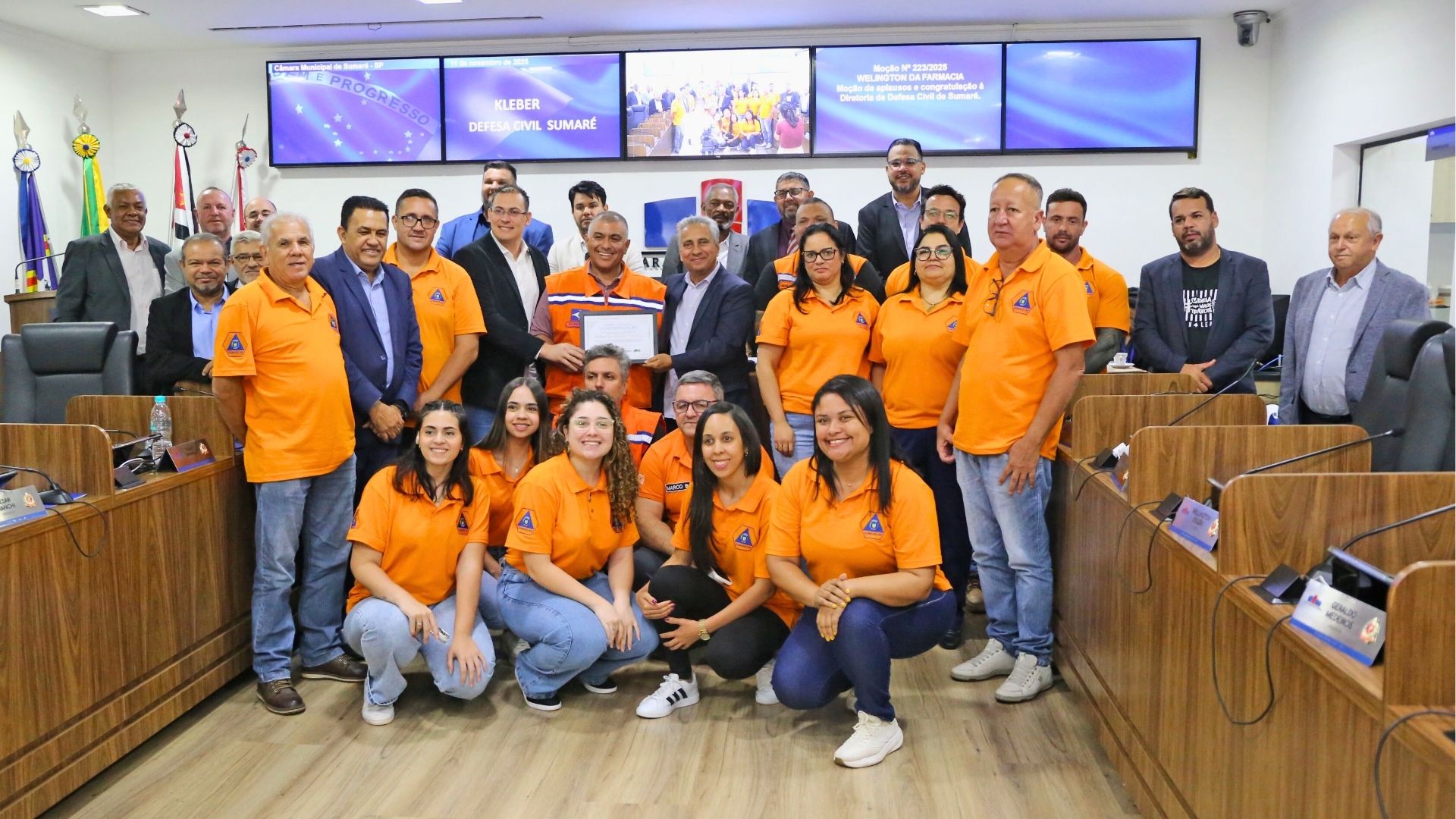 Defesa Civil de Sumaré é homenageada pela Câmara Municipal
