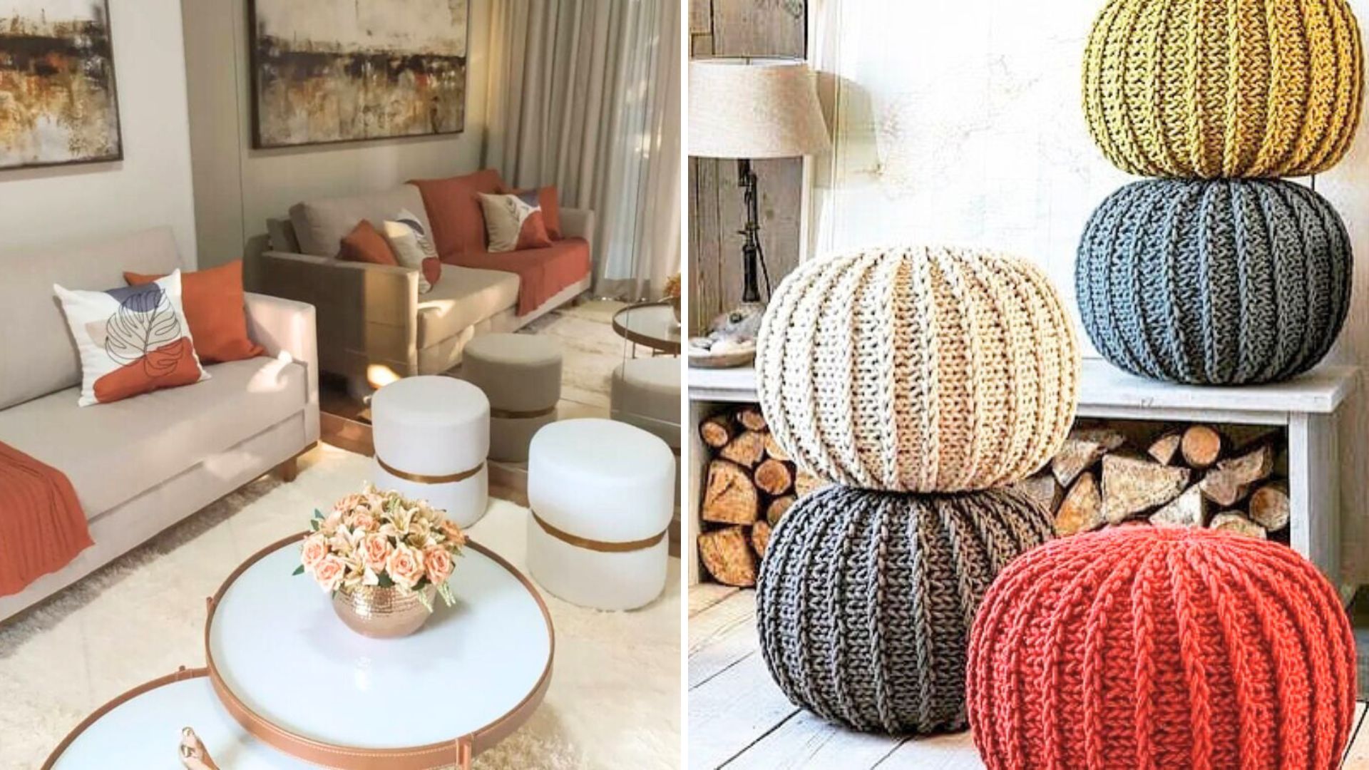 Decoração: 4 dicas para inserir pufes coloridos e renovar ambientes