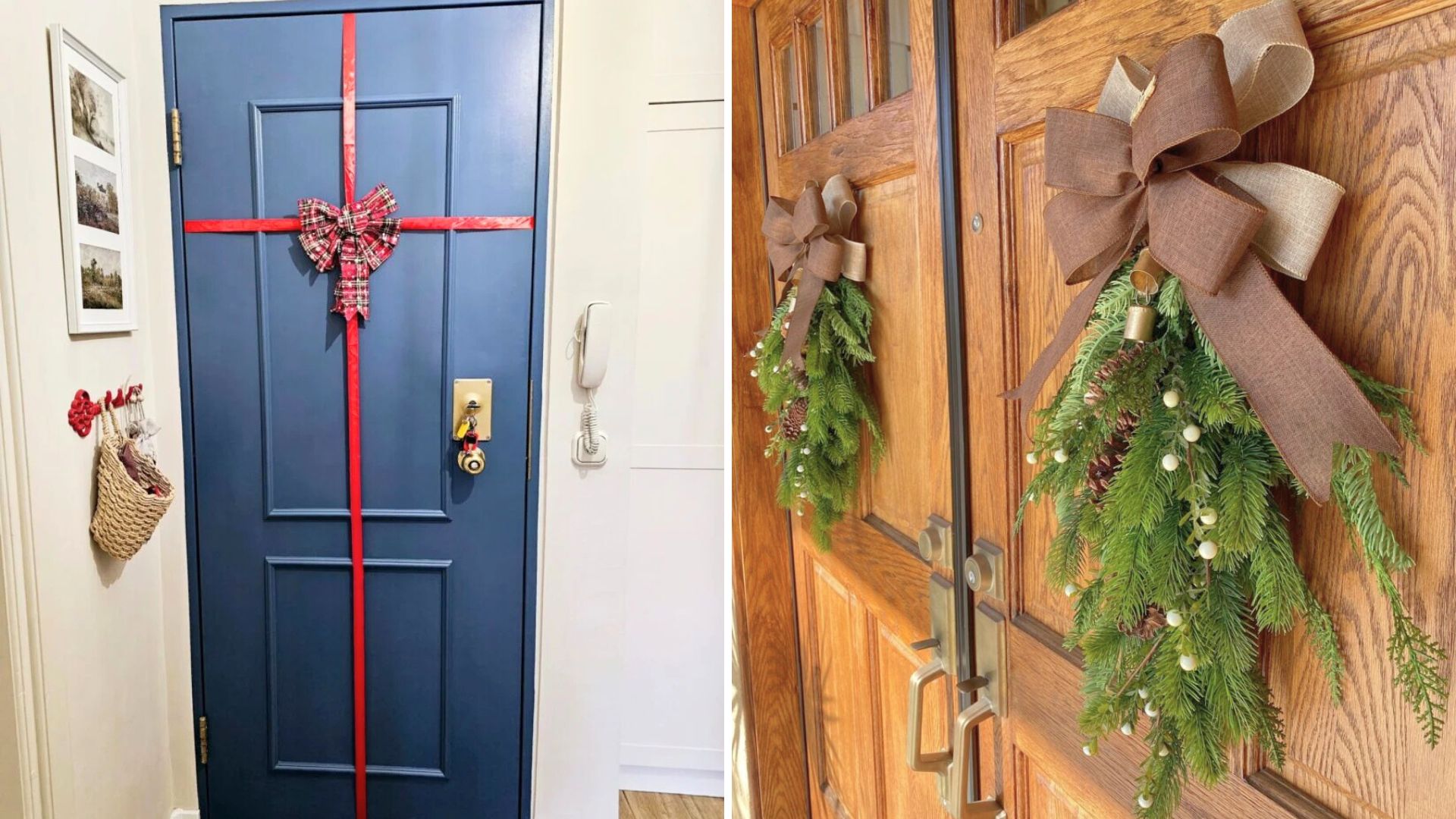 Decoração de Natal 2025: ideias para a porta de entrada