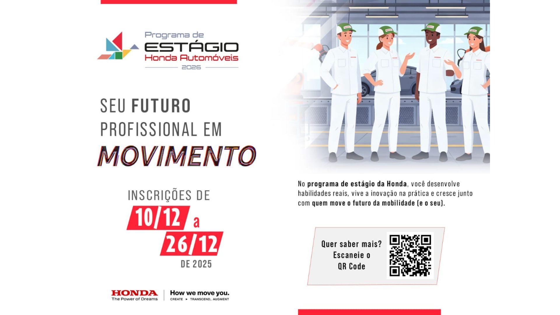 Sumaré apoia divulgação do Programa de Estágio Honda 2025