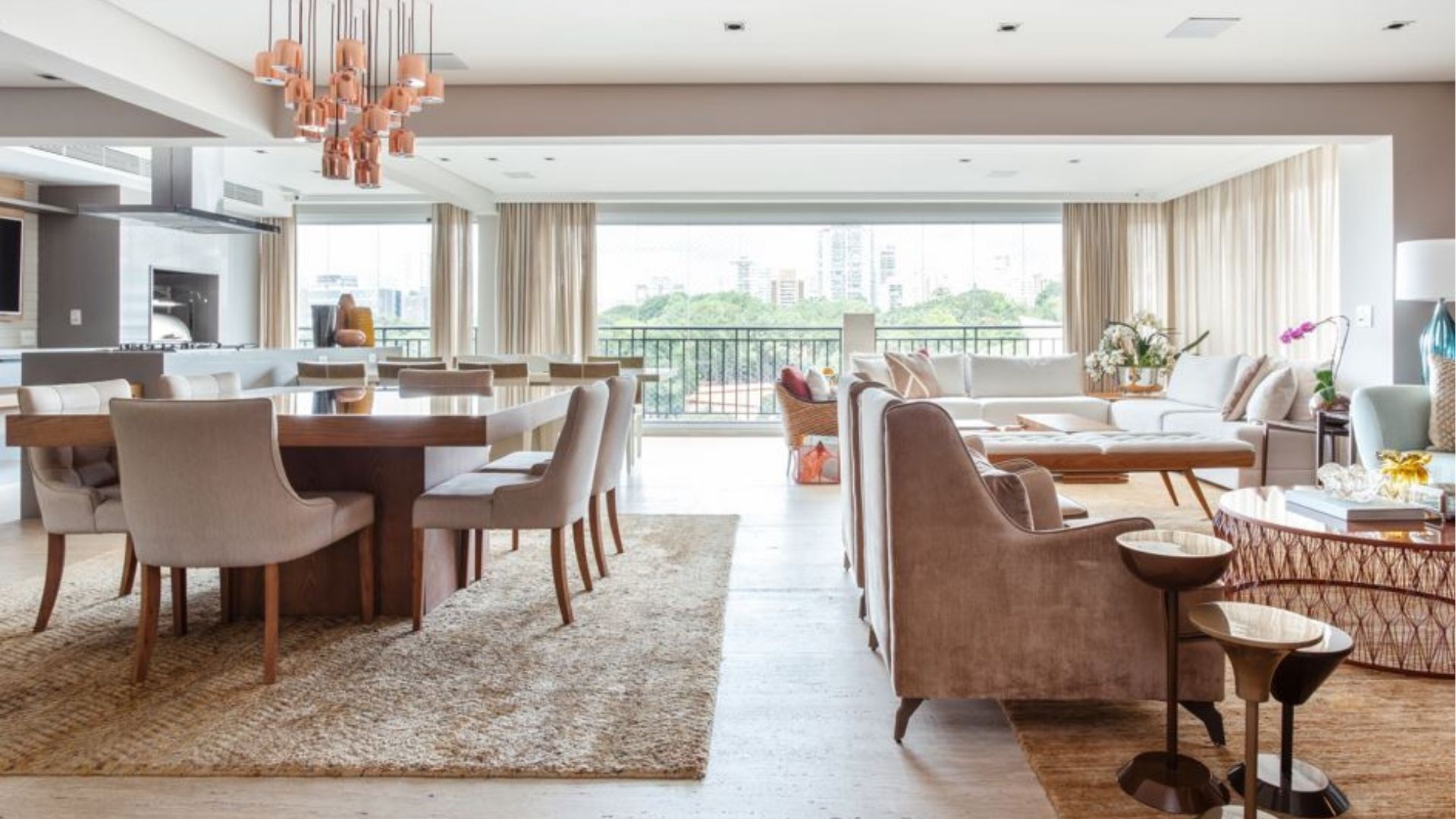 Sala e cozinha integradas: 8 cuidados essenciais para que a integração funcione no dia a dia