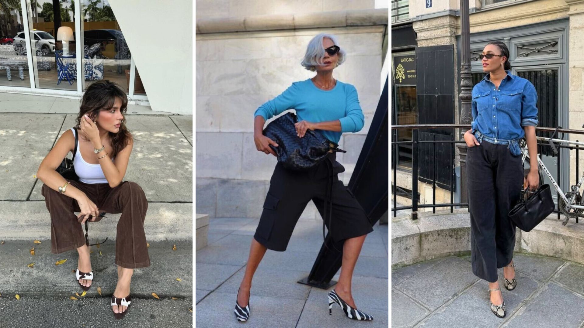 Sapatos estampados: inspirações com cobra, cow print e zebra