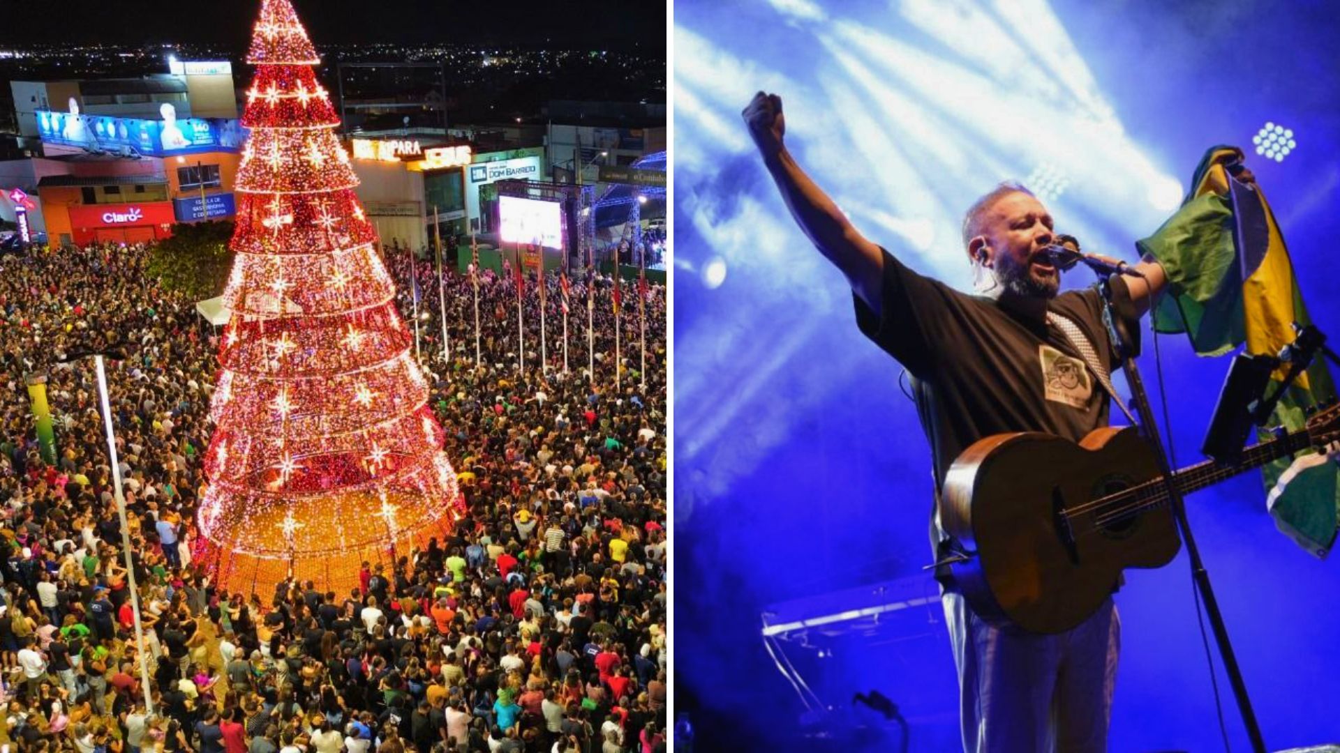 Evento ‘Natal para Jesus’ lota Praça das Bandeiras em Sumaré com show de Fernandinho